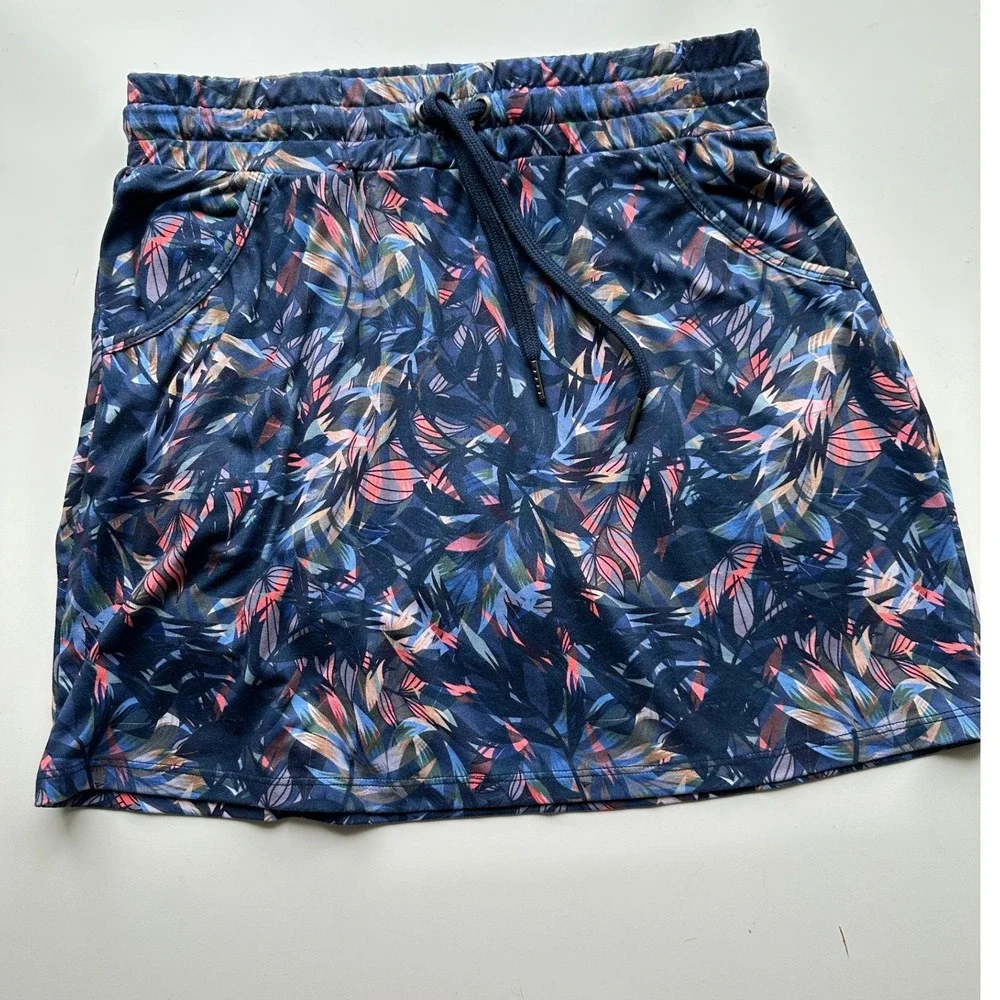 Freedom Trail by Kyodan‎ Skort Blue Tropical Print Activewear XS Workout